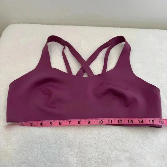 Lululemon Laser Focused Sports Bra Vintage Plum Purple Medium Support 12B/c - Picture 10 of 10